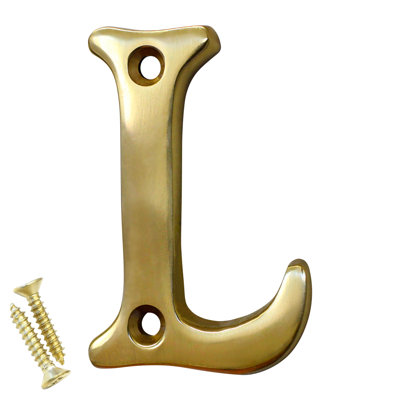 2'' H Brass House Letter