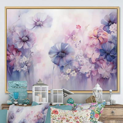 Impression sur toile mauve et mystique mauve
