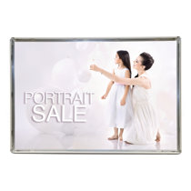 19.75x26.75 Puzzle Frame Kit with Glue Sheets, Silver Modern Picture Frame