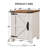 24'' Tall Farmhouse End Table With Charging Station, Wood Nightstand With Adjustable Shelf, Built-in Outlets-1543640927