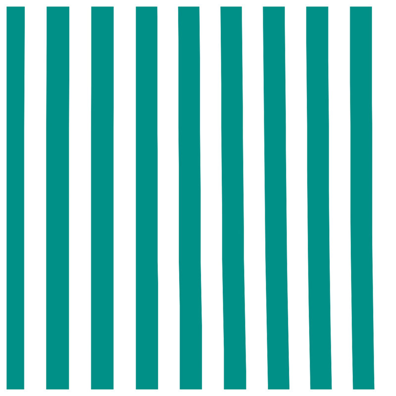 Teal Vertical Stripes Wall Tapestry - Stripes Wall Decor, H 104 po x 88 avec 4 œillets