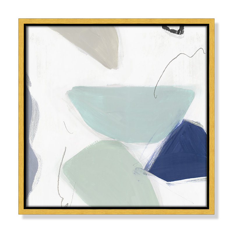 August Eve I - Floater Frame, reproduction d'art sur toile, Doré, H 13,5 po x l 13,5 po x P 2 po