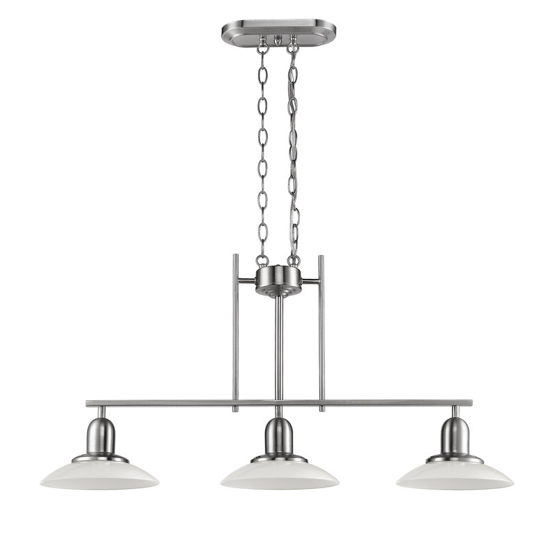Luminaire suspendu linéaire à 3 lumières pour îlot de cuisine Harwood