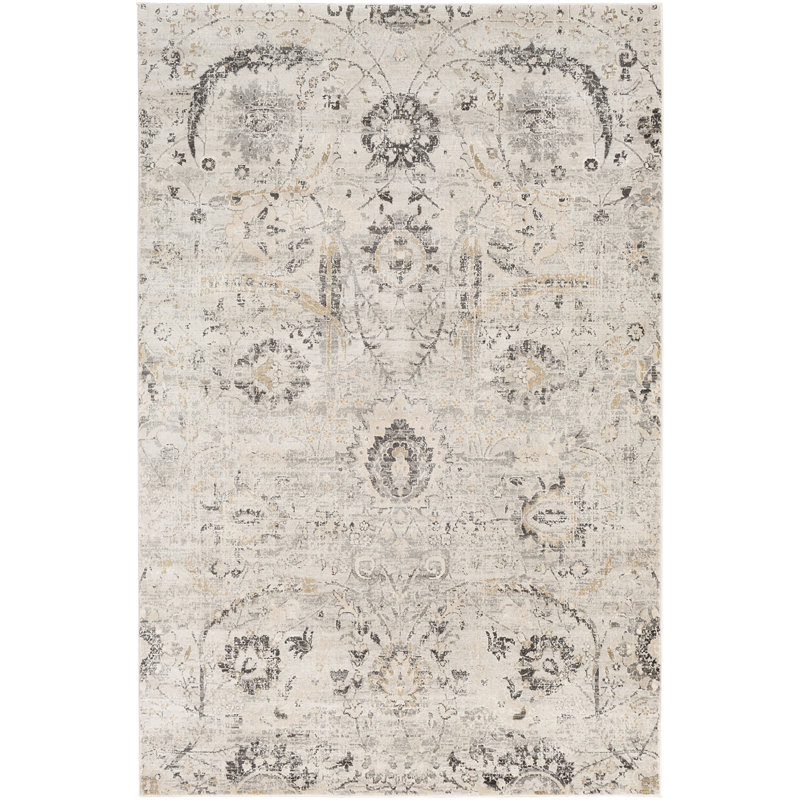 Indigo Floral Rug, Rectangle 127 x 170cm