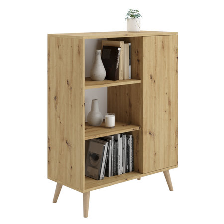 116cm H x 90cm W Bookcase, Artisan Oak