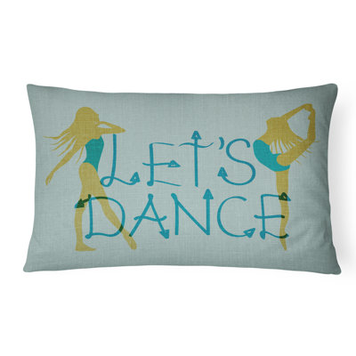  Let's Dance Linen Lumbar Pillow