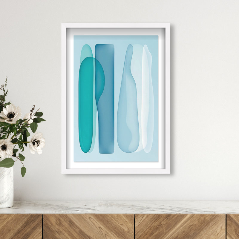 Glacier Fragments Print by Oliver Gal, 25.5"H x 17.5"W, White Shadowbox