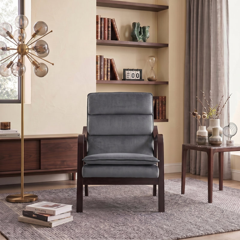 Fauteuil de style médiéval moderne, Gris