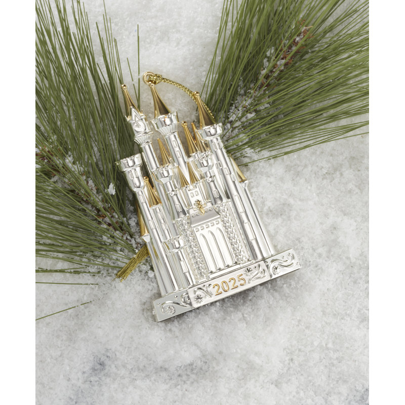 2025 Cinderella Castle Silverplate Ornament
