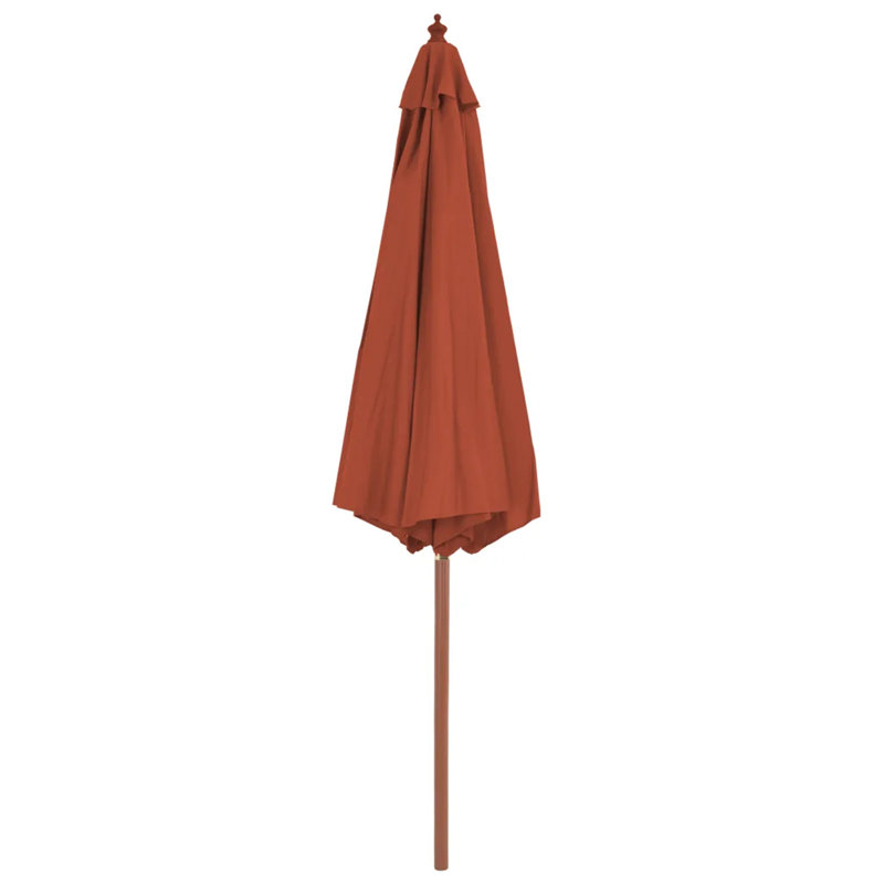300cm Market Parasol, 250cm H x 300cm W x 300cm D, Brown, Terracotta