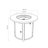 30" Propane Gas Fire Pit Table, 50000 BTU Round Steel Fire Pit for Outside Patio Deck Garden Courtyard-Black-444198362