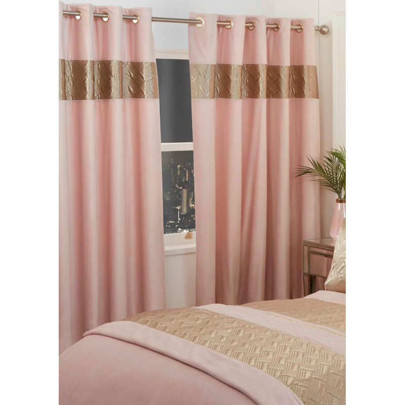 Fraleigh Room Darkening Sliding Panel Pair, Blush