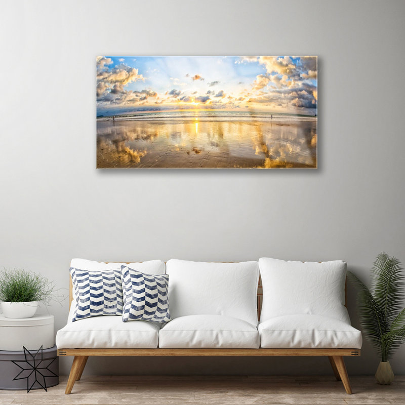 Sea Landscape - Unframed Photograph on Glass