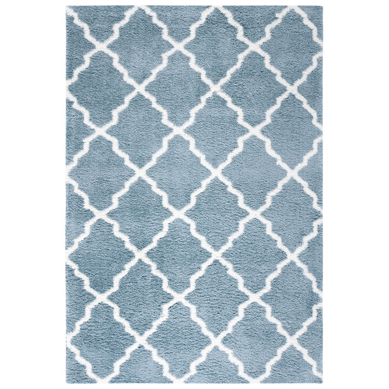 Berber Shag Performance Geometric Rug, Rectangle 4'5" x 6'5"