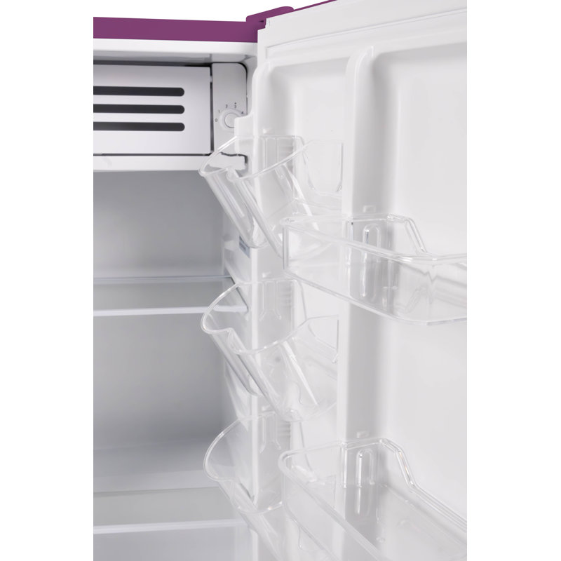Frigidaire 3.2 Cu. Ft. Retro Compact Refrigerator with Built-In Side Bottle Opener, Plum