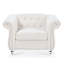 Chaise d'appoint moelleuse en velours pour le confort du salon