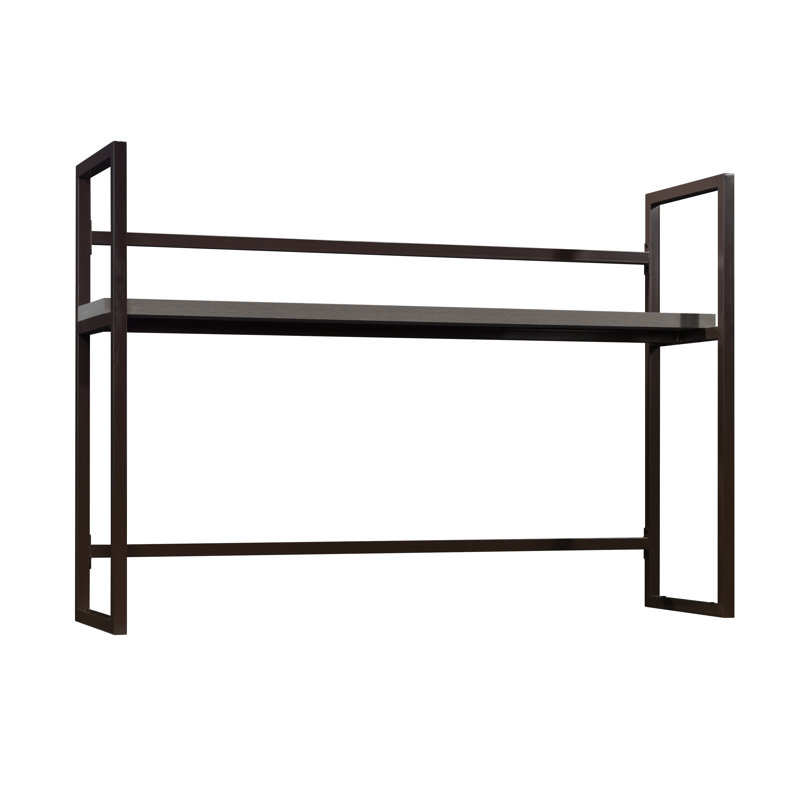Wood Hutch With 1-Inch Thick Top, Brown