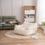 Fauteuil à billes doux en tissu touffeté en mousse avec tissu en peluche