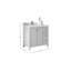 Meuble-lavabo simple 36 po avec comptoir en quartz Chicago-96137689