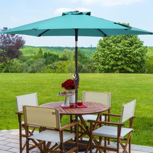 Parasol de table 90 po pour terrasse et extérieur avec bouton inclinable pour terrasse