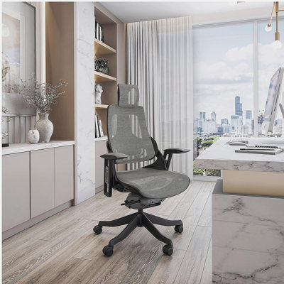 Mobili LUX Ergonomic Executive Chair, Grey