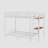 White full size bunk bed