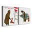 Wild Christmas I - ensemble de 2 reproductions sur toiles tendues-97554589