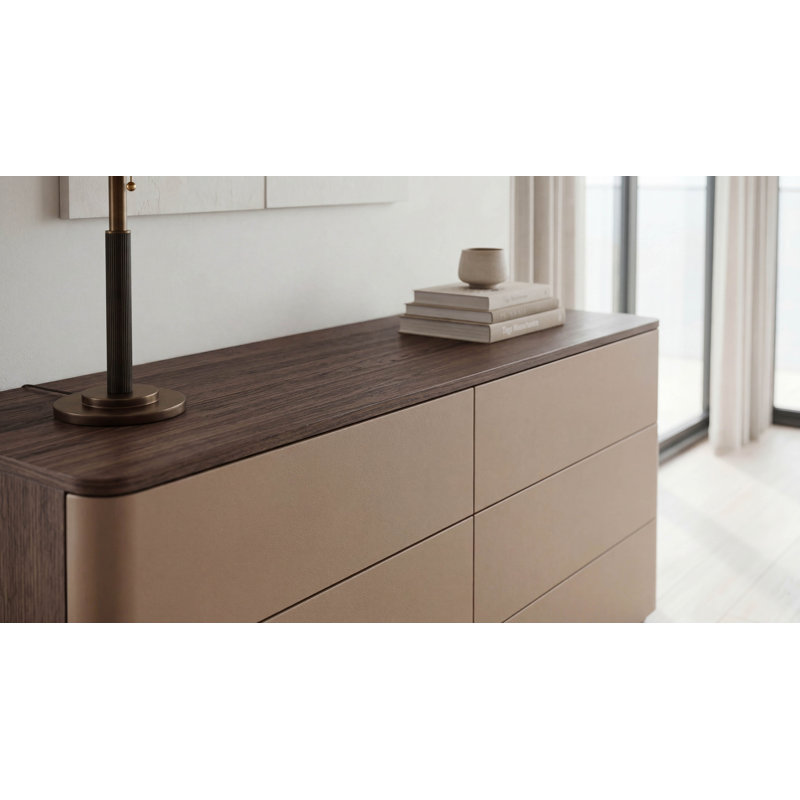 Commode 6 tiroirs Séoul II, Brown