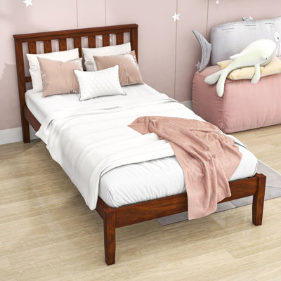 Koralyn Twin Size Wood Platform Bed with Headboard -  Red Barrel StudioÂ®, 3EA499D6698748158F53AE1BD2FB9F0C