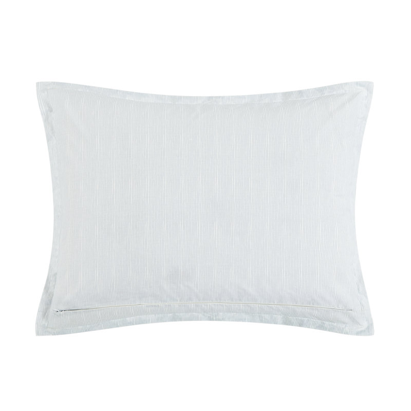 Ensemble d'édredon réversible en coton bleu Poppy & Fritz Olivia, Édredon pour lit simple + 1 taie décorative stan