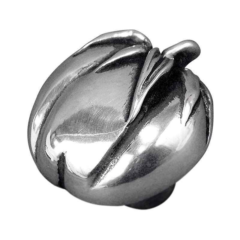 Fiori Novelty Knob, Antique Silver