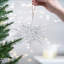 Ensemble de 6 crochets en forme de flocon de neige en fer, boules suspendues décoratives pour décoration de fêtes