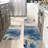 Blue Sand Gradient, Kitchen Mats Set of 2-918392202