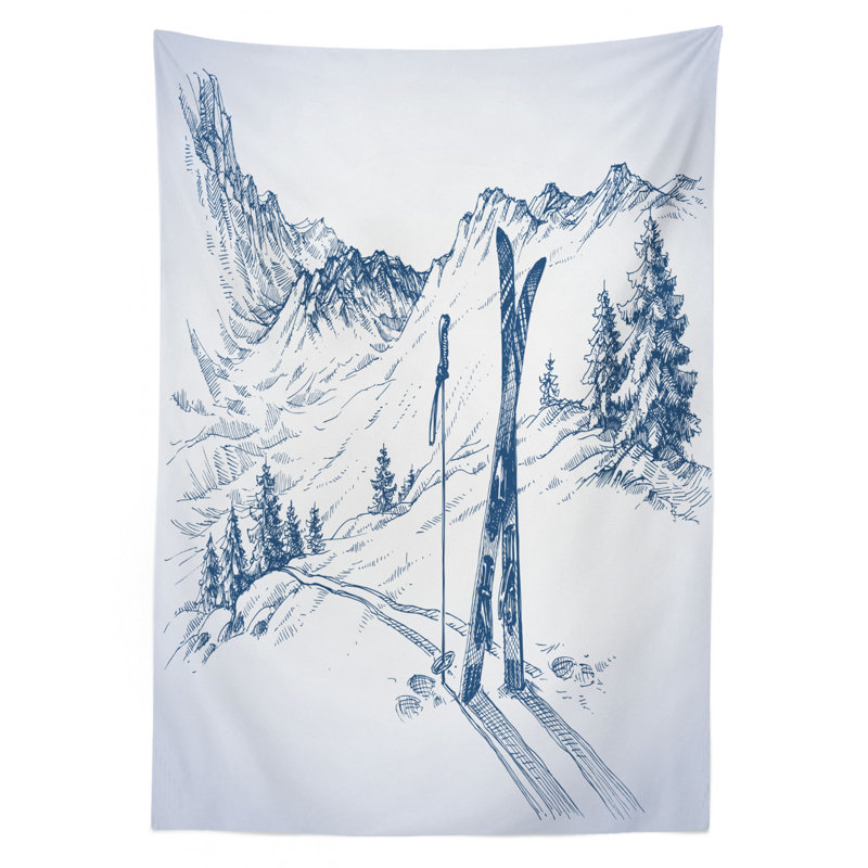 Winter Tablecloth, 84" L x 60" W