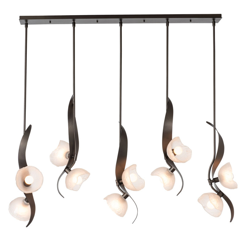 Mika 10 - Light Kitchen Island Linear Pendant, Oil Rubbed Bronze