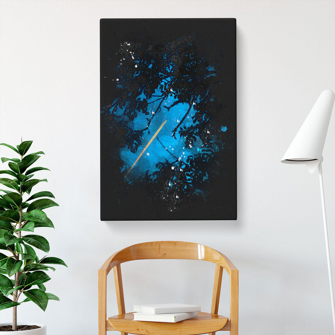 Airplane Through the Trees - Wrapped Canvas
