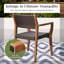 Chaise de salle à manger d'extérieur empilable 