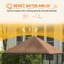 Chenil extérieur, enclos pour chiots 4,6 pi x 4,6 pi x 5 pi avec auvent, cage de clôture pour parc de jardin, bol pivotant, pour chiens, poulets, canards, noir