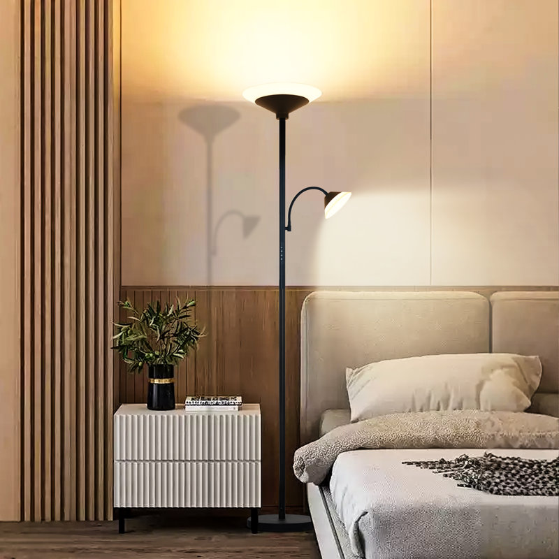 70.86" Torchiere Floor Lamp,LED Remote Control and Dimmable