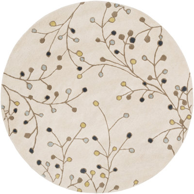Elsberry Hand Tufted Wool Floral Indoor Rug