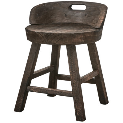 Rosalie Bar Stool with Solid Wood Frame
