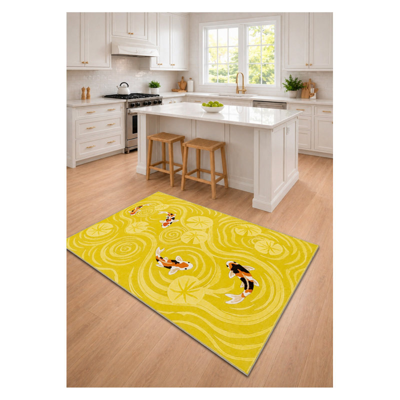 Tapis tissé à la crème Mosso, 3'3" x 4'11"