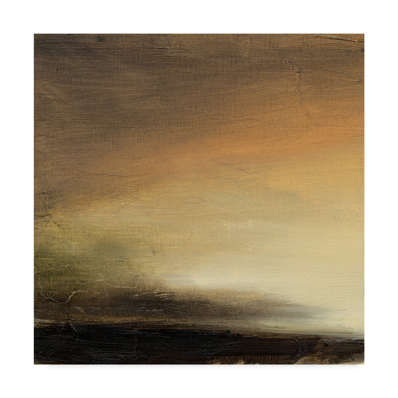 « abstract horizon viii », reproduction de peinture à l’acrylique sur toile, H 18 po x l 18 po x P 2 po