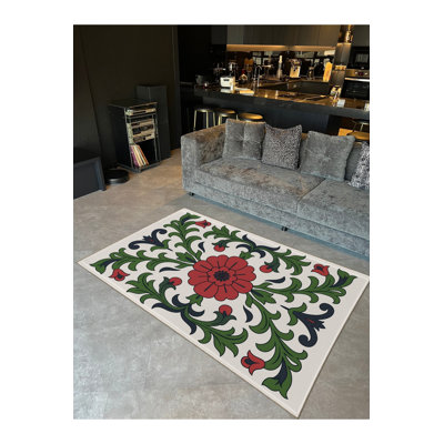 Tapis tissé crème Mosso