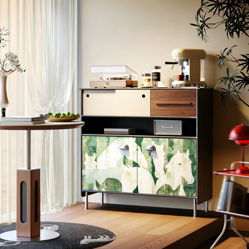 Buffet décoratif de style moderne et minimaliste