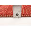 Tapis décoratif en laine rouge de conception unique 5 pi 1 po x 7 pi 8 po noué à la main New Age
