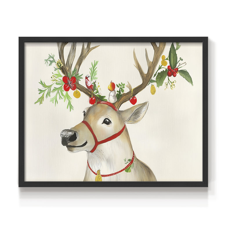 «Chirstmas Art» - Reproduction encadrée, H 8 po x l 10 po, Noir