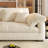 White Chenille Modular Sofa cushion couch