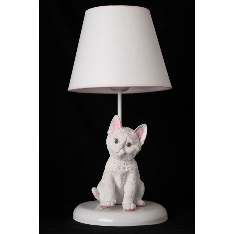 Lampe de table en métal Hecker, Noir / argent, Noir