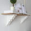  Paire de supports à corbeaux pour support mural en bois blanc